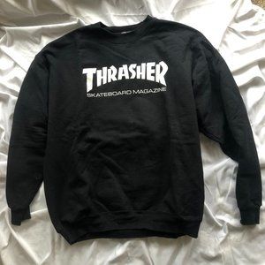 Thrasher Black Crewneck Sweatshirt